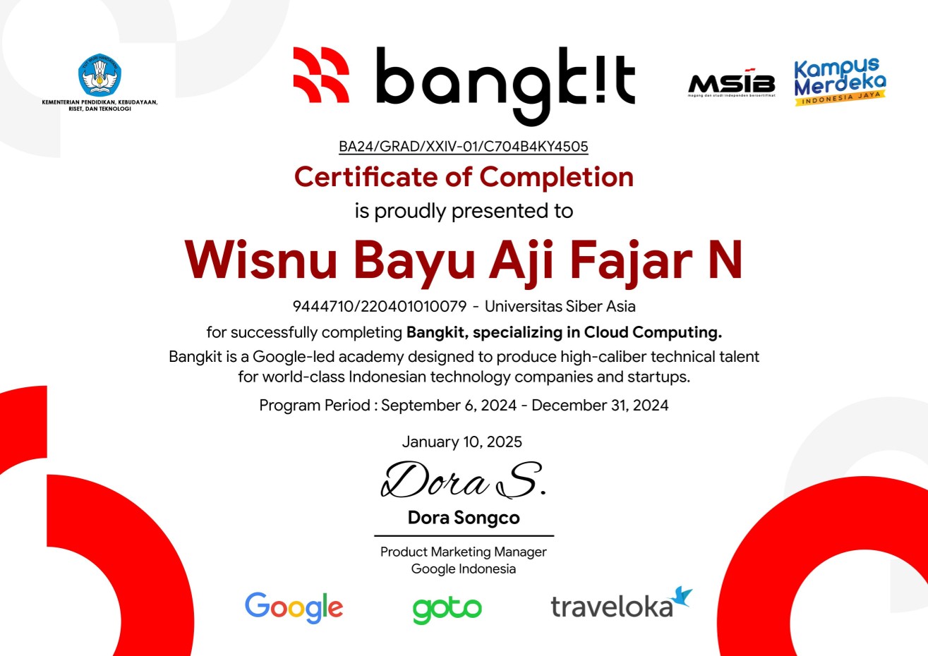 Bangkit 2024 Cloud Computing